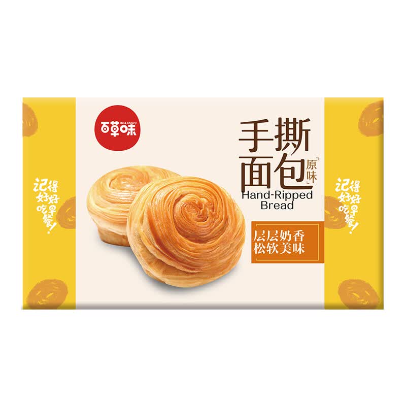 百草味 手撕面包 1kg